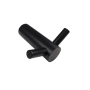 Linnea 304 Grade Stainless Steel Double Hook Robe Hook Satin Black