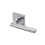 Linnea Marine Grade 316 Stainless Steel LL148 Privacy Door Lever Set with Square Rose Satin Stainless Steel