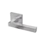 Linnea Marine Grade 316 Stainless Steel LL90 Single Dummy Door Lever with Square Rose Satin Stainless Steel