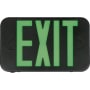 Lithonia Lighting Contractor Select EXRG Integrated LED Exit Sign with Red/Green Switchable Letters and 3.6 Volt Backup Battery Black