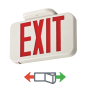 Lithonia Lighting Contractor Select EXRG Integrated LED Exit Sign with Red/Green Switchable Letters and 3.6 Volt Backup Battery White