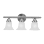 Livex Lighting Neptune 3 Light Bathroom Vanity Light Brushed Nickel