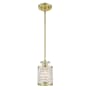 Livex Lighting Grammercy 1 Light Mini Pendant with Clear Crystal Diffusers and Accents Hand Applied Winter Gold