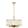 Livex Lighting Park Ridge 7 Light 24" Wide Drum Chandelier Hand Painted Antique Gold Leaf
