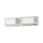 Livex Lighting Sutter 2 Light 18" Wide Integrated LED Bathroom Vanity Light Polished Chrome
