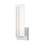 Livex Lighting Fulton Single Light 12" Tall Integrated LED Bathroom Sconce Polished Chrome
