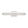 Livex Lighting Fulton Single Light 18" Wide Integrated LED Bath Bar Polished Chrome