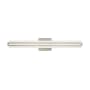 Livex Lighting Fulton Single Light 24" Wide Integrated LED Bath Bar Brushed Nickel