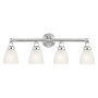 Livex Lighting Classic 4 Light Bathroom Vanity Light Chrome