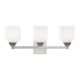 Livex Lighting Aragon 3 Light 23" Wide Bathroom Vanity Light Polished Chrome