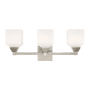 Livex Lighting Aragon 3 Light 23" Wide Bathroom Vanity Light Brushed Nickel