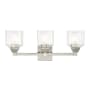 Livex Lighting Aragon 3 Light 23" Wide Commercial Vanity Light Brushed Nickel