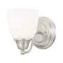 Livex Lighting Somerville 1 Light Wall Sconce Brushed Nickel