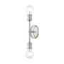 Livex Lighting Lansdale 2 Light 5" Wide Commercial Vanity Light Brushed Nickel