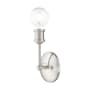 Livex Lighting Lansdale 9" Tall Commercial Wall Sconce Brushed Nickel