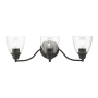 Livex Lighting Montgomery 3 Light 23" Wide Commercial Vanity Light Black