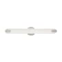 Livex Lighting Lund Single Light 24" Wide Integrated LED Bath Bar Brushed Nickel