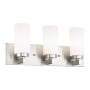 Livex Lighting West Lake 3 Light ADA Compliant Bathroom Vanity Light Brushed Nickel