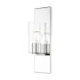 Livex Lighting Zurich Single Light 15" Tall Bathroom Sconce Polished Chrome