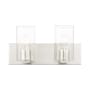 Livex Lighting Zurich 2 Light 15" Wide Vanity Light Brushed Nickel