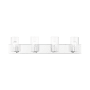 Livex Lighting Zurich 4 Light 36" Wide Vanity Light Polished Chrome