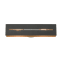 Livex Lighting Soma 2 Light 18" Wide Bath Bar Textured Black with Brushed Nickel Accents