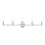 Livex Lighting Lansdale 5 Light 34" Wide Vanity Light Polished Chrome