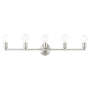 Livex Lighting Lansdale 5 Light 34" Wide Vanity Light Brushed Nickel