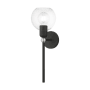 Livex Lighting Downtown 19" Tall Commercial Wall Sconce Black / Brushed Nickel Accent