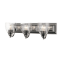 Livex Lighting Birmingham 3 Light 24" Wide Bathroom Vanity Light Black Chrome