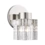 Livex Lighting Rotterdam 10" Tall Bathroom Sconce Polished Nickel