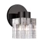Livex Lighting Rotterdam 10" Tall Bathroom Sconce Black Chrome