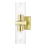 Livex Lighting Clarion 2 Light 5" Wide Commercial Vanity Light Satin Brass