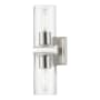 Livex Lighting Clarion 2 Light 5" Wide Commercial Vanity Light Brushed Nickel