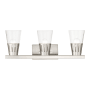 Livex Lighting Bennington 3 Light 24" Wide Vanity Light Brushed Nickel