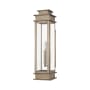 Livex Lighting Princeton 1 Light Outdoor Wall Sconce with Clear Glass Shades Vintage Pewter