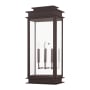 Livex Lighting Princeton 3 Light 29" Tall Commercial Wall Sconce Bronze