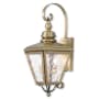 Livex Lighting Cambridge 2 Light 21-1/2" High Outdoor Wall Sconce Antique Brass