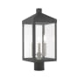 Livex Lighting Nyack 3 Light 20" Tall Post Light Scandinavian Gray