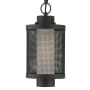 Livex Lighting Nottingham Single Light 7" Wide Outdoor Cage Mini Pendant Textured Black
