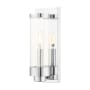 Livex Lighting Hillcrest 12" Tall Outdoor Wall Sconce Polished Chrome