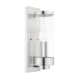 Livex Lighting Hillcrest 2 Light 16" Tall Outdoor Wall Sconce Polished Chrome