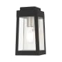 Livex Lighting Oslo Single Light 10" Tall Outdoor Wall Sconce Black