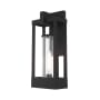 Livex Lighting Delancey Single Light 20" Tall Outdoor Wall Sconce Black
