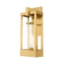 Livex Lighting Delancey Single Light 20" Tall Outdoor Wall Sconce Satin Brass
