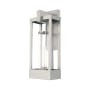 Livex Lighting Delancey Single Light 20" Tall Outdoor Wall Sconce Brushed Nickel