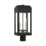 Livex Lighting York 2 Light 20" Tall Outdoor Single Head Post Light Black