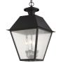 Livex Lighting Mansfield Outdoor Pendant with 4 Lights Black
