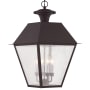 Livex Lighting Mansfield Outdoor Pendant with 4 Lights Bronze