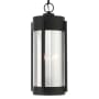 Livex Lighting Sheridan 2 Light 8" Wide Outdoor Mini Pendants Black with Brushed Nickel Candles